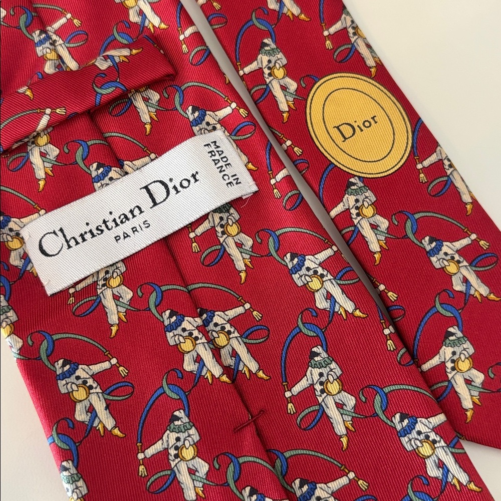 Christian Dior Monsieur Tie, Harlequin Motifs, 1980s